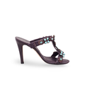 MANOLO BLAHNIK BEADED MULES - SIZE 35.5