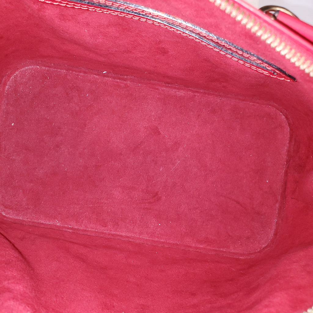 LOUIS VUITTON RED EPI LEATHER ALMA BAG