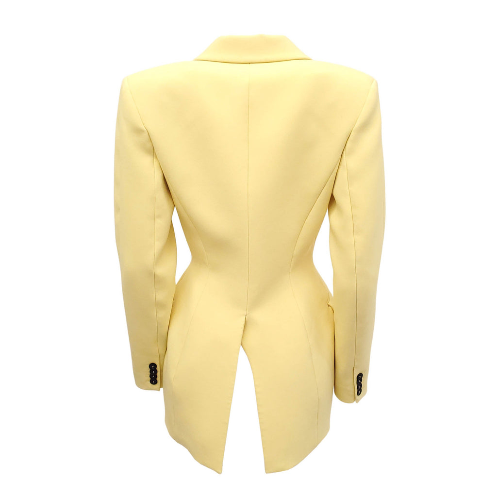 MUGLER YELLOW BLAZER - SIZE 38