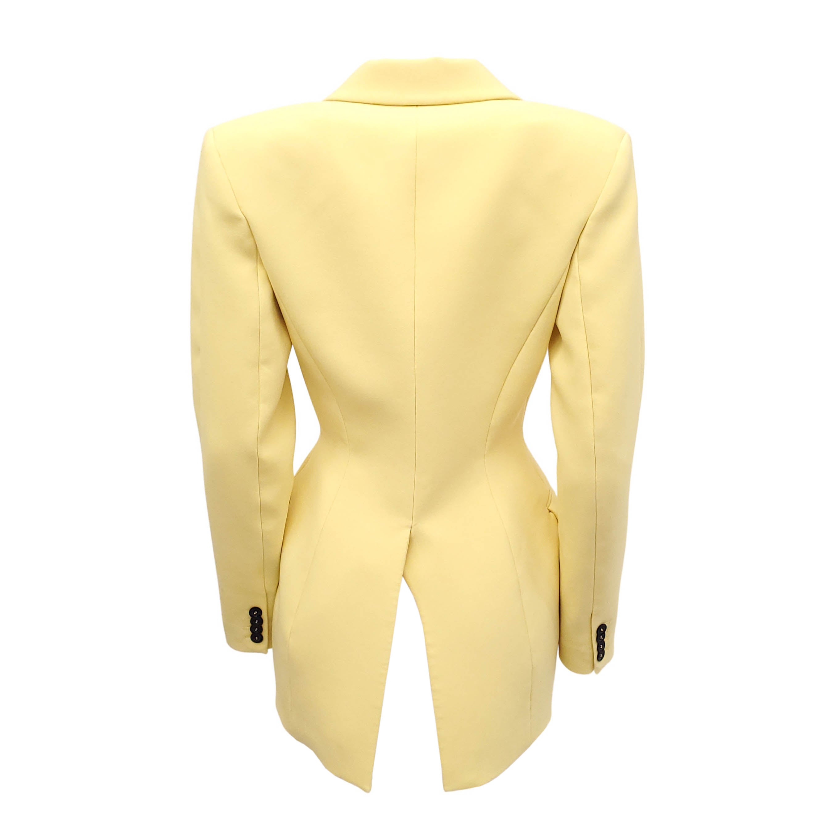 MUGLER YELLOW BLAZER - SIZE 38