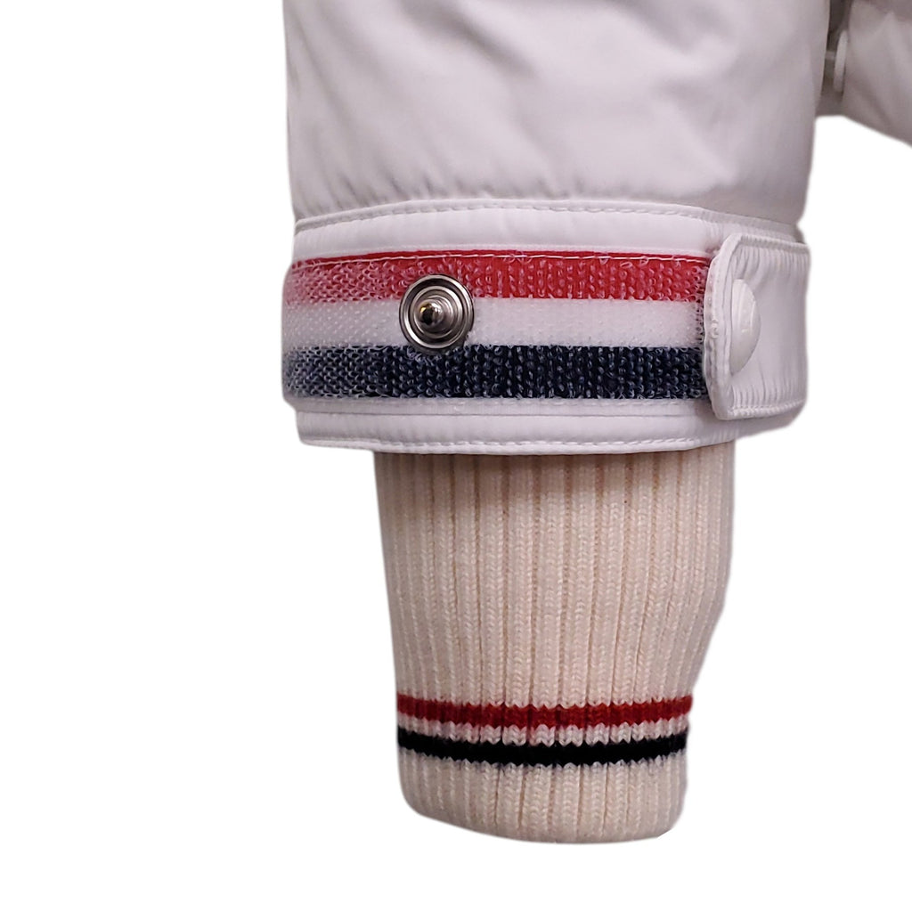 THOM BROWNE WHITE DOWN PUFFER JACKET - SIZE 42