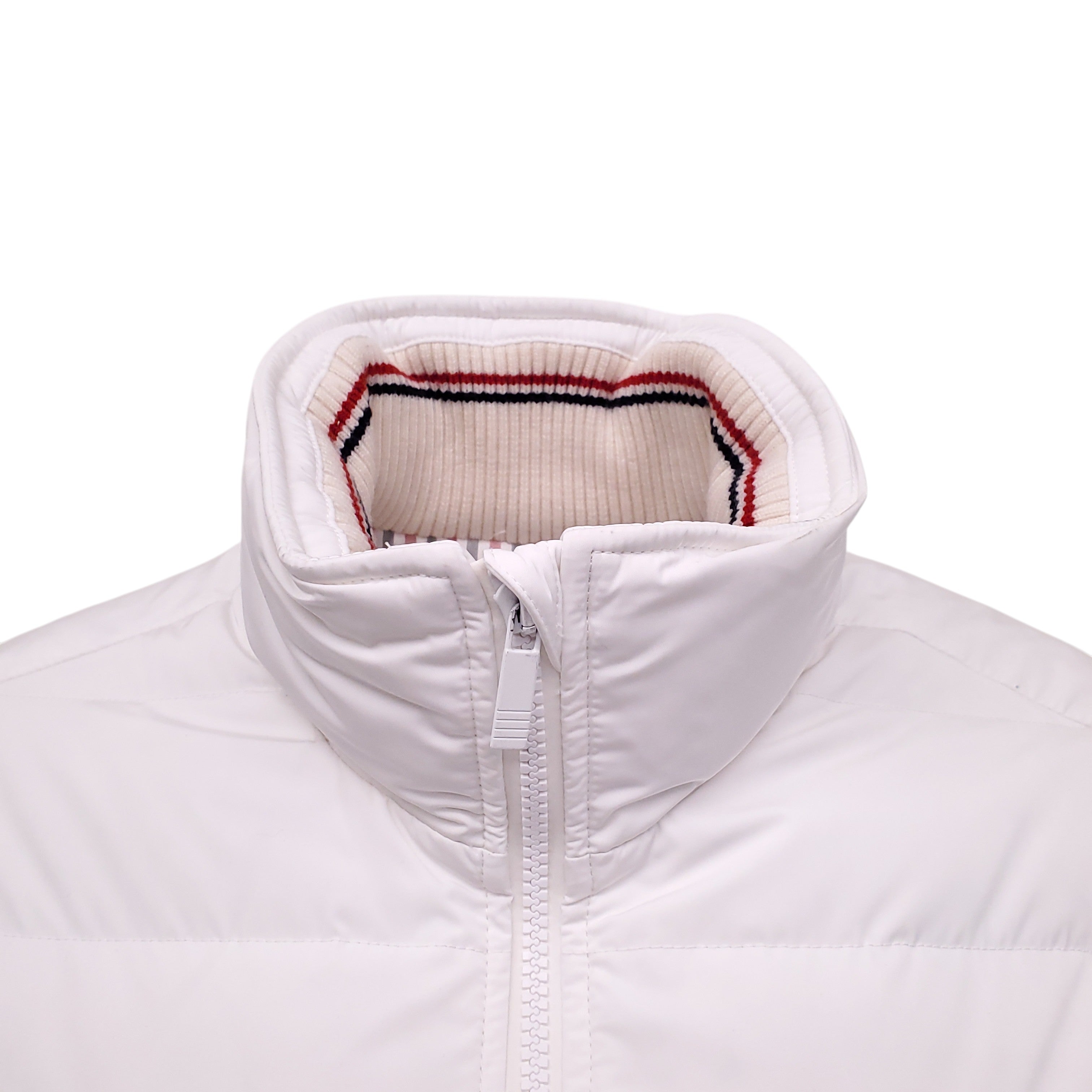 THOM BROWNE WHITE DOWN PUFFER JACKET - SIZE 42