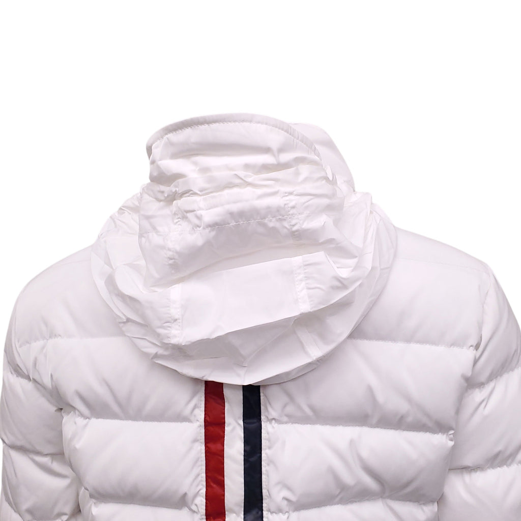 THOM BROWNE WHITE DOWN PUFFER JACKET - SIZE 42