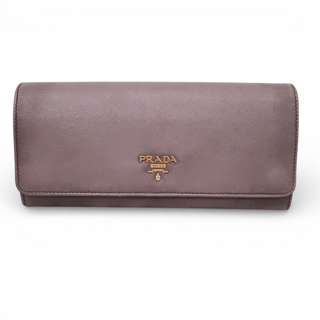PRADA GREY SAFFIANO WALLET