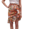 ZIMMERMANN 'KALEIDOSCOPE' WRAP SKIRT - SIZE 2 (US 8)