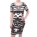 ROBERTO CAVALLI STRETCH ANIMAL PRINT DRESS - SIZE 44