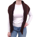 HERMÈS BROWN KNIT SHAWL