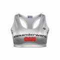 ALEXANDERWANG X ADIDAS SILVER SPORTS BRA - SIZE S