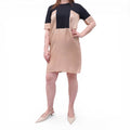 MARNI BLACK AND PEACH T-SHIRT DRESS - SIZE 44