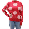 MARNI MOHAIR RED POLKA DOT SWEATER - SIZE 44