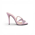 ALESSANDRA RICH PURPLE CRYSTAL BUTTERFLY HEELS - SIZE 39