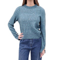 3.1 PHILLIP LIM TEAL SWEATER WITH PEARL DETAILS - SIZE S