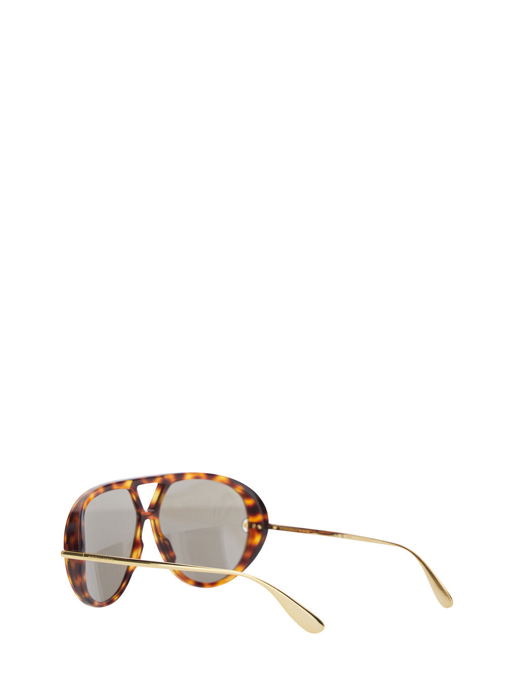 Bottega Veneta Women Brown Sunglasses With Thin Temples With Logo Lettering In Acetate For Women