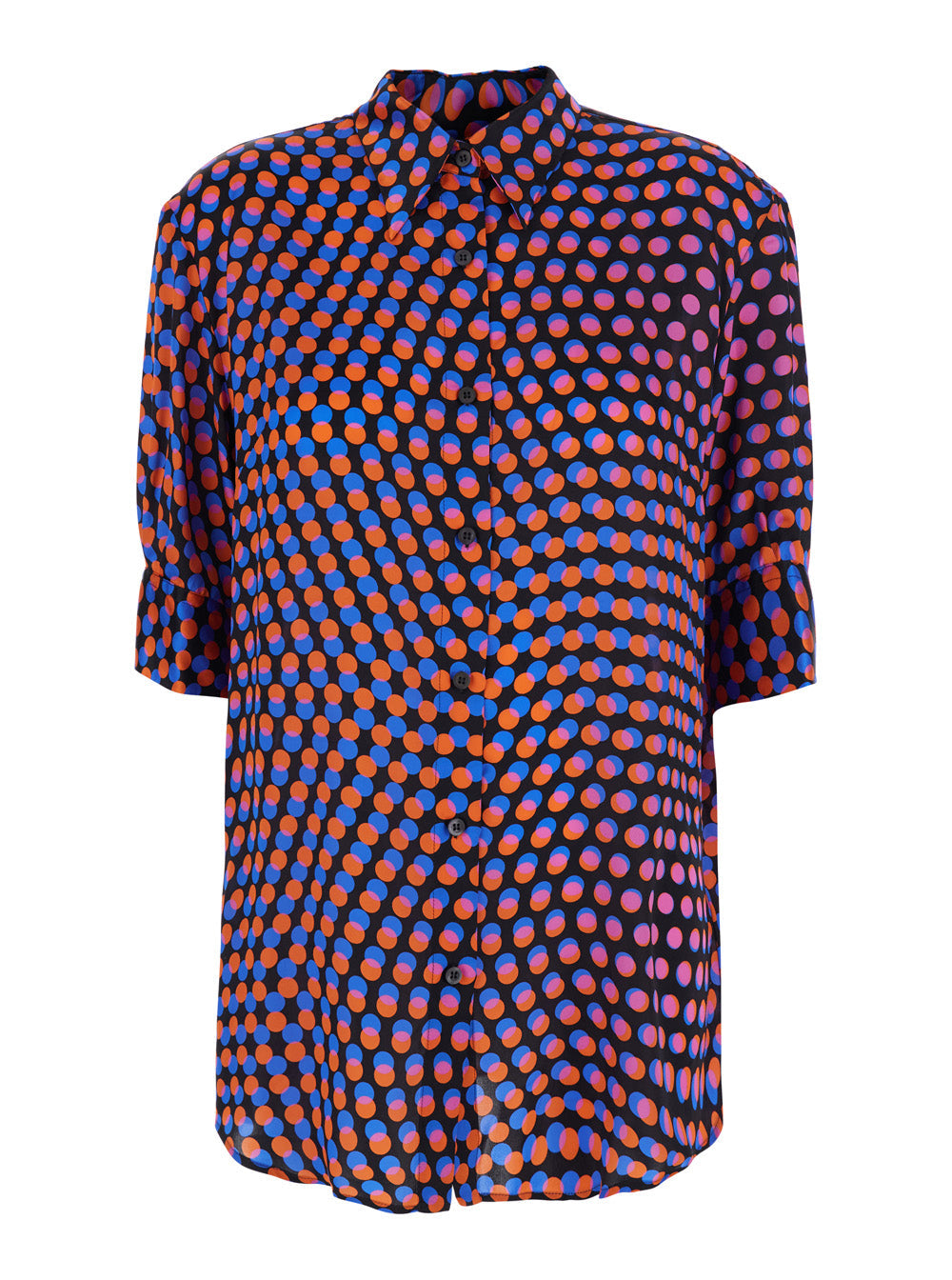 Dries Van Noten Women Celindo Black Shirt With Long Sleeves And Regular Collar In Cotton For Women