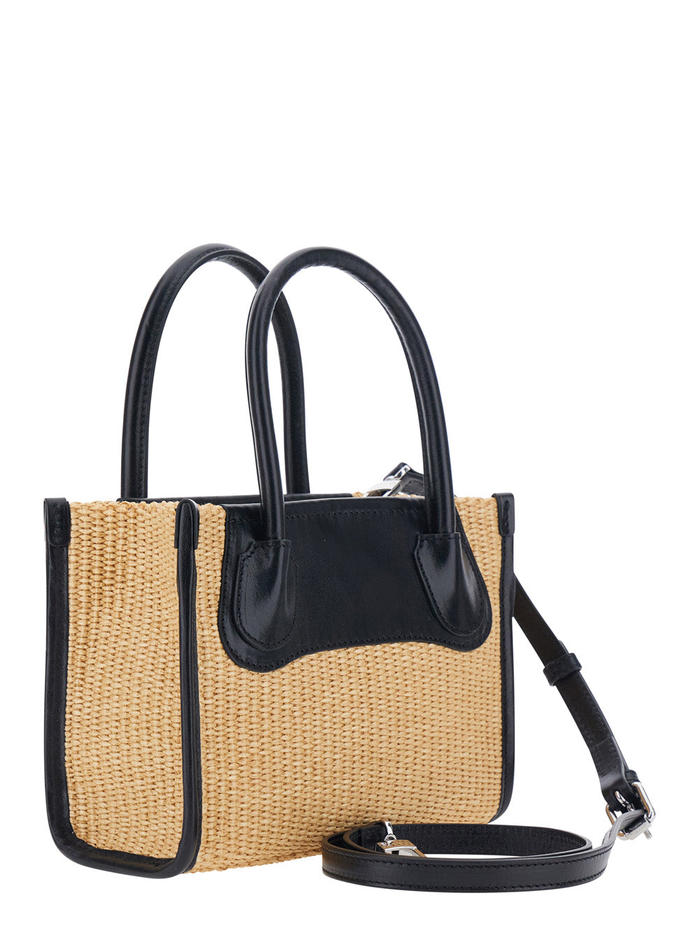 Vivienne Westwood Women 'Troy' Beige Small Handbag With Logo Orb Embossed On The Front And Raffia Effect In Cotton Blend For Women