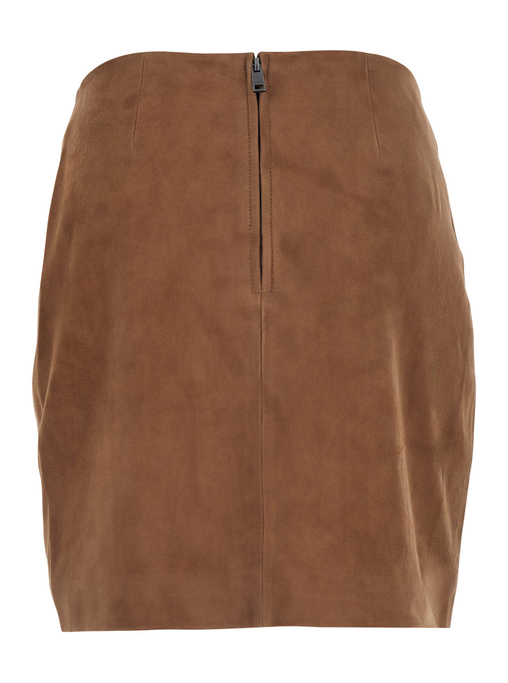 Rotate Women Suede Mini Skirt Brown In Leather Women