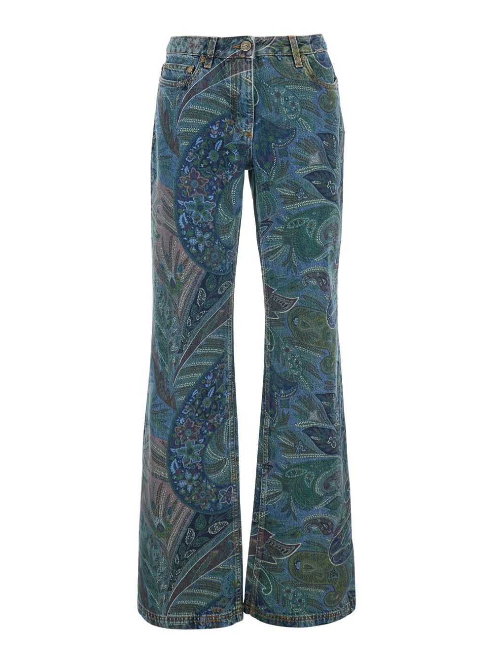 Etro Women Denim Jeans Woman Multicolor