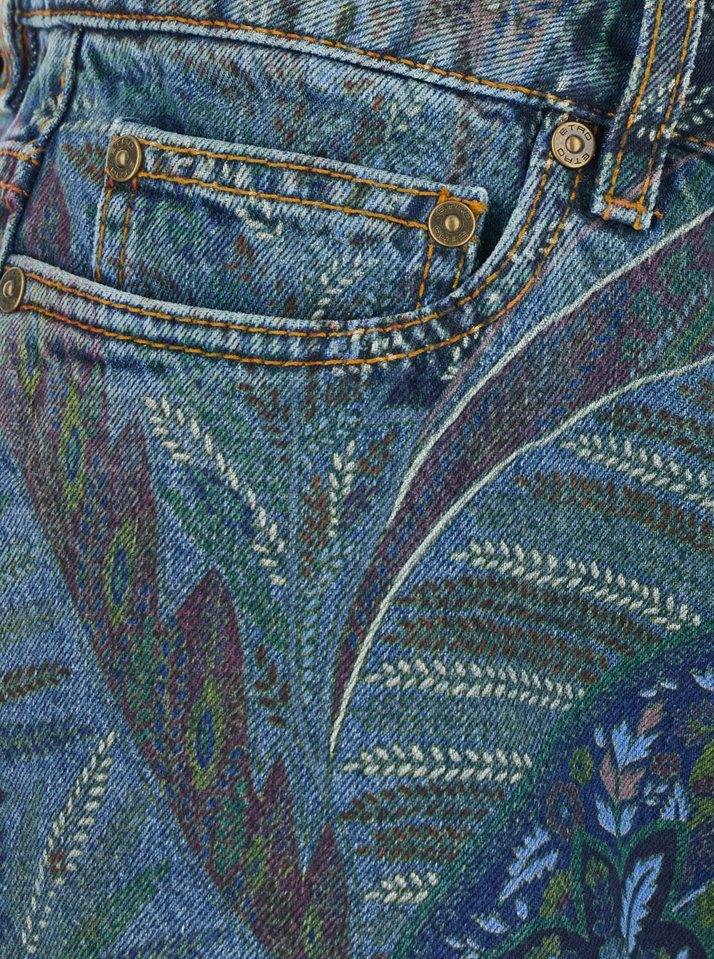 Etro Women Denim Jeans Woman Multicolor
