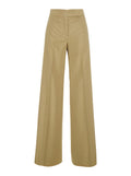 Max Mara Women 'Bronte' Beige Pants With Side Pockets In Wool And Silk Woman
