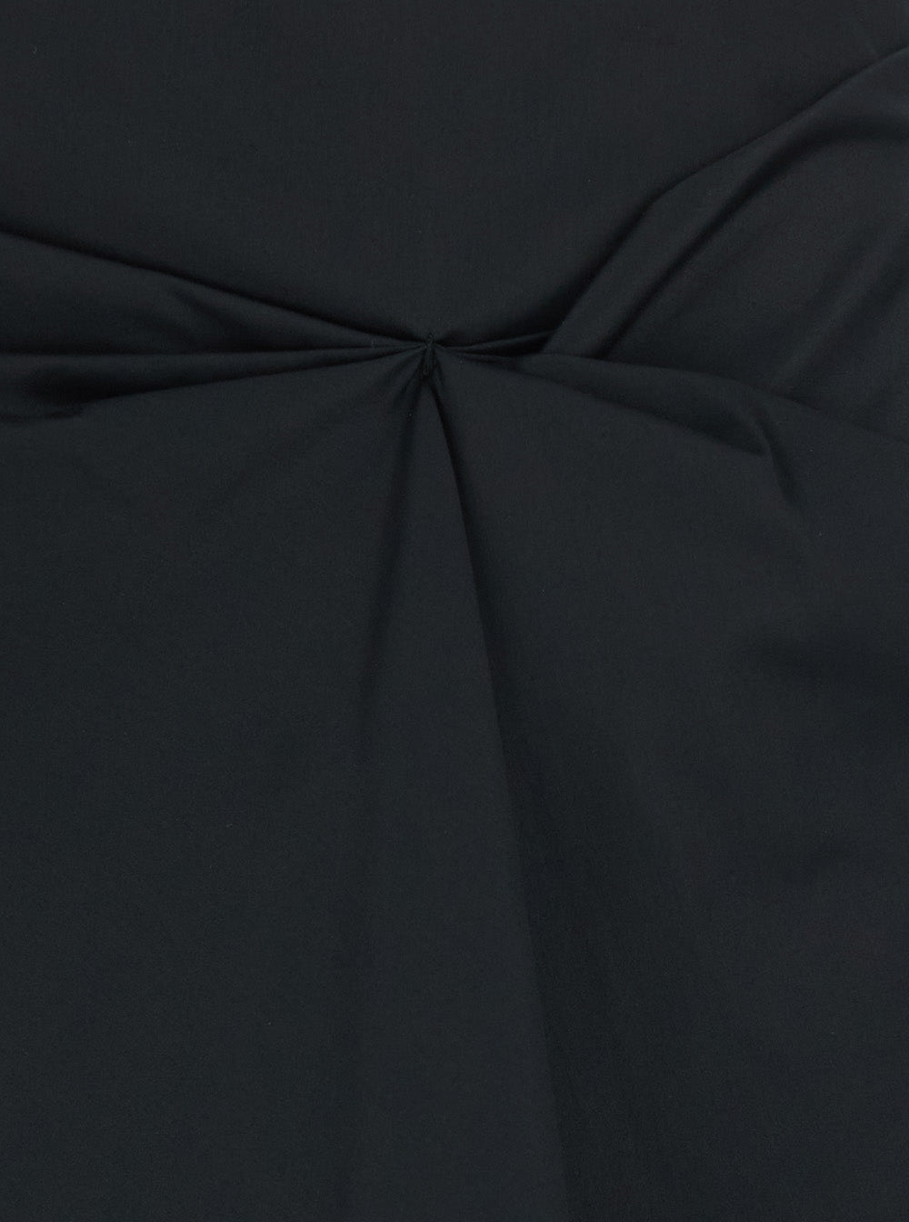 Max Mara Women Black Skirt With Bow Detail On The Front And Zip Closure On The Back In Stretch Cotton Blend For Women
