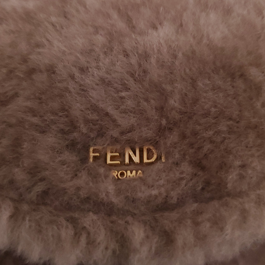 FENDI TAUPE TEDDY SMALL SPY BAG