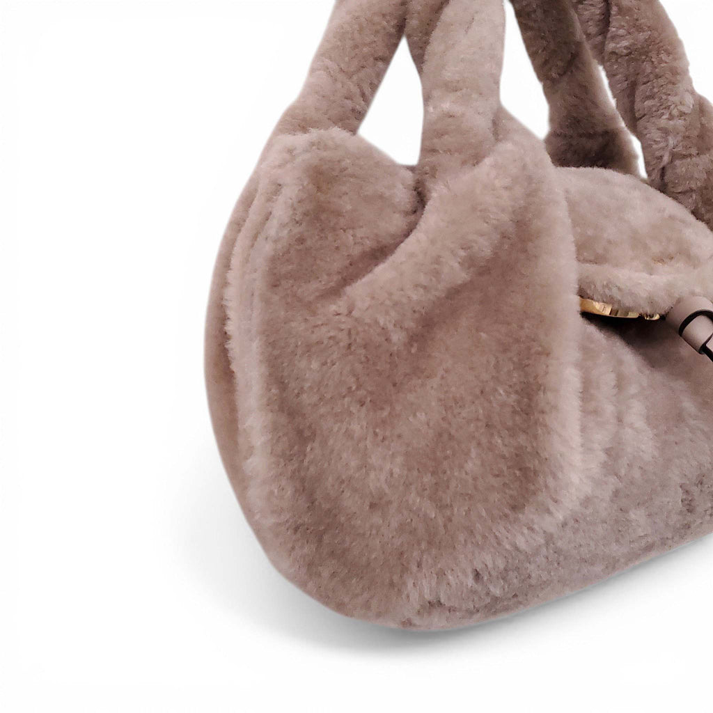 FENDI TAUPE TEDDY SMALL SPY BAG