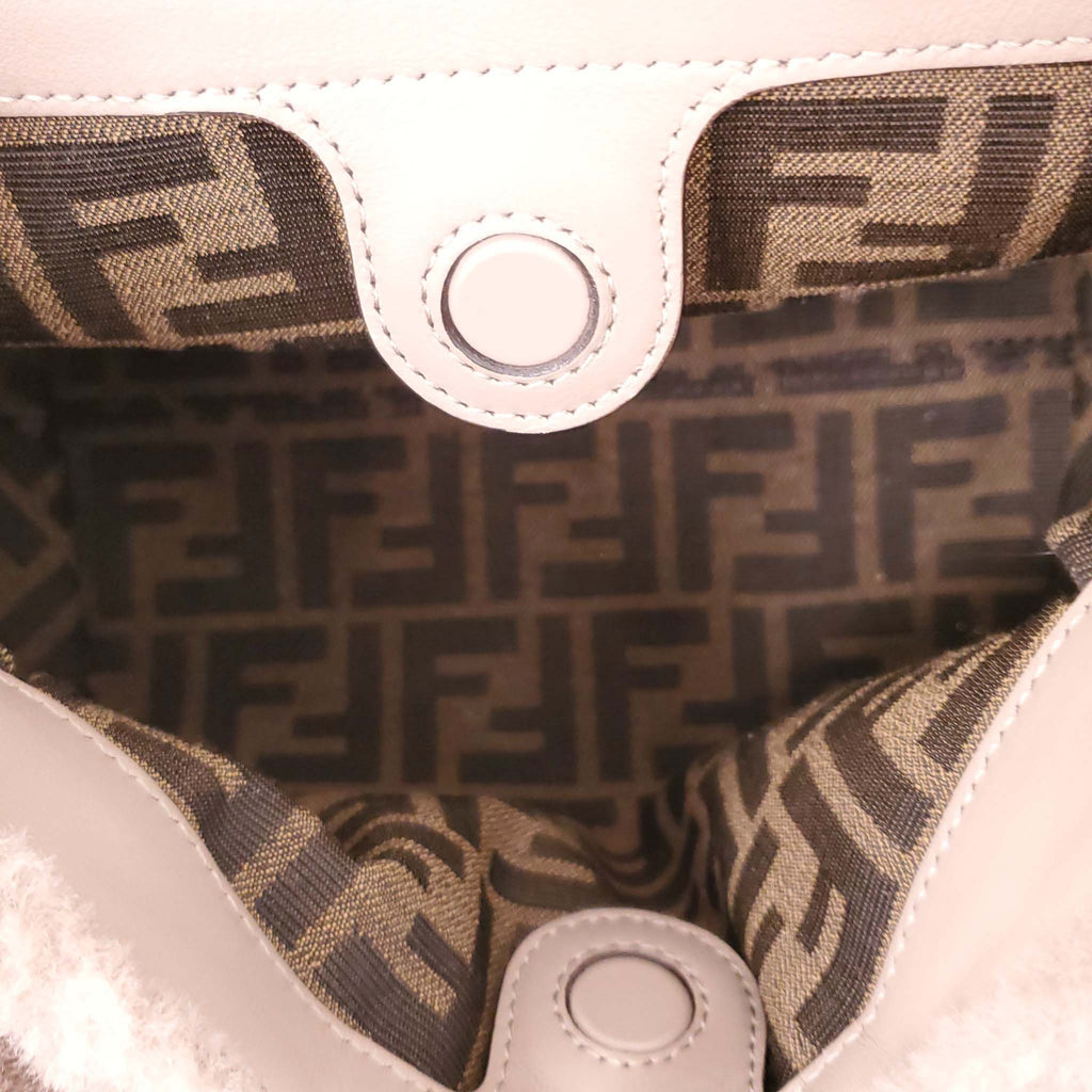 FENDI TAUPE TEDDY SMALL SPY BAG