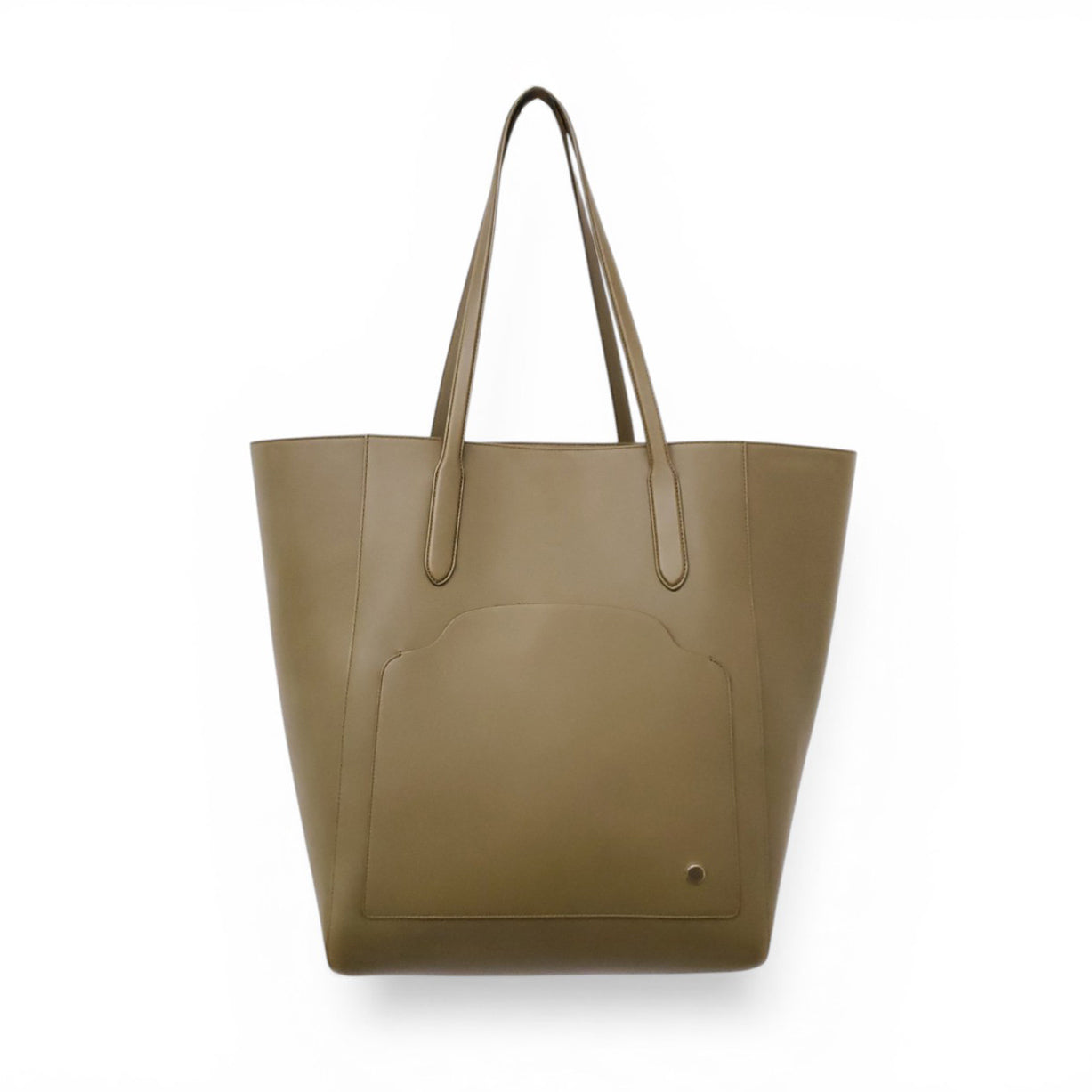 LORO PIANA GREEN SESIA L LEATHER TOTE BAG