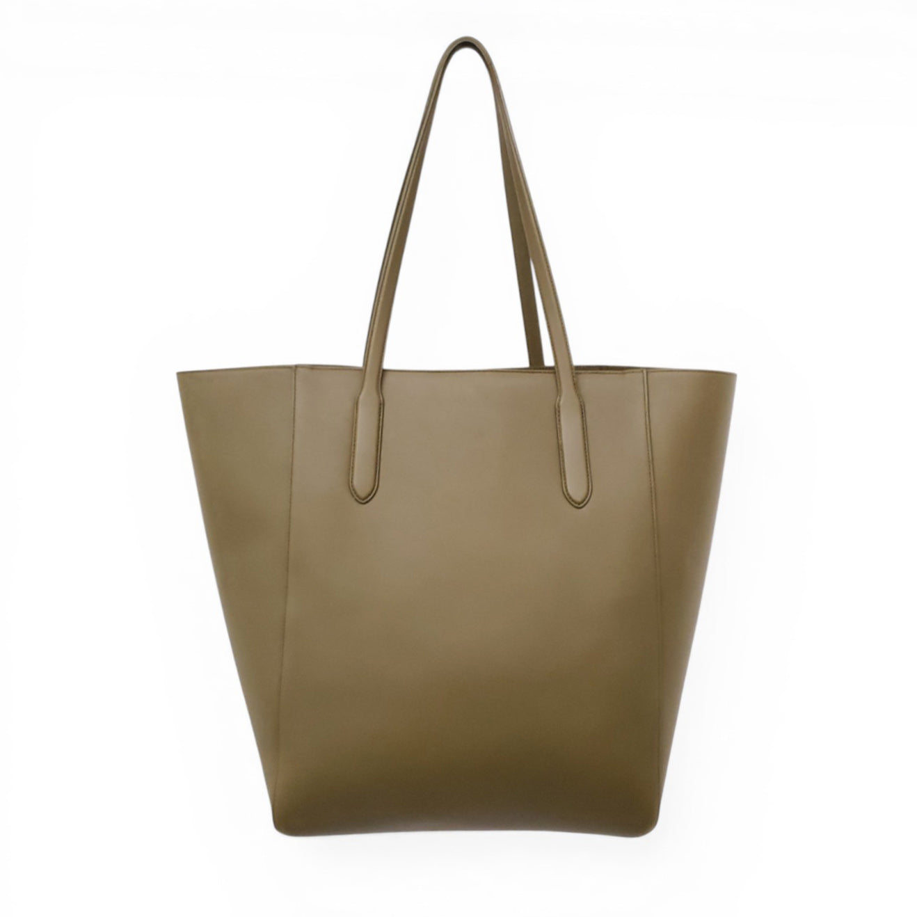 LORO PIANA GREEN SESIA L LEATHER TOTE BAG