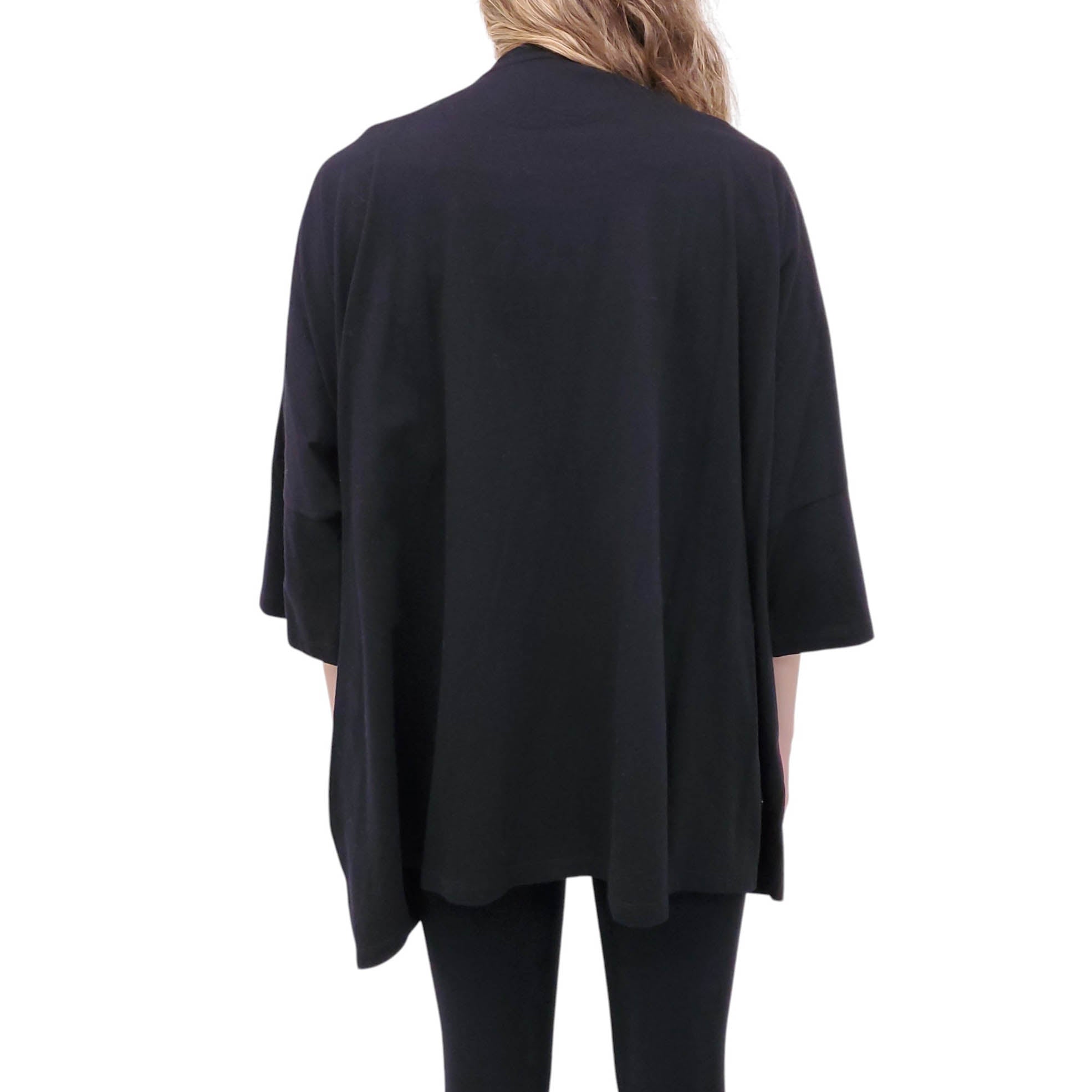 VALENTINO BLACK AND RED OVERSIZED LOGO TUNIC T-SHIRT - SIZE M