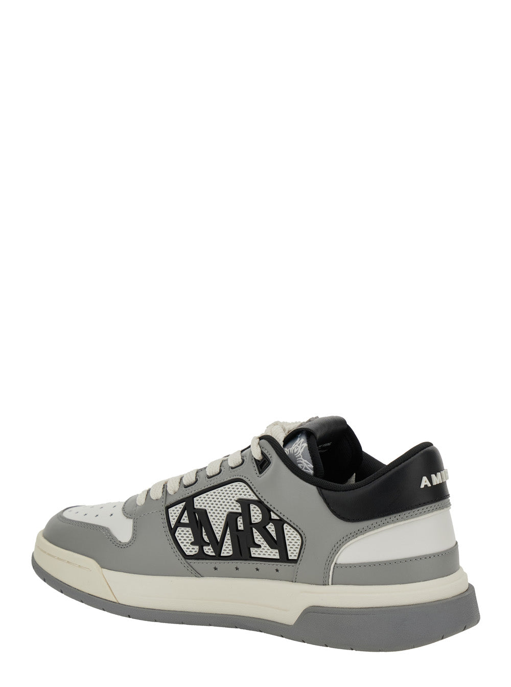 Amiri Men Sneaker 'Classic Low' With Maxi Logo On The Side And Logo Patch On The Tongue In Gray Leather Men