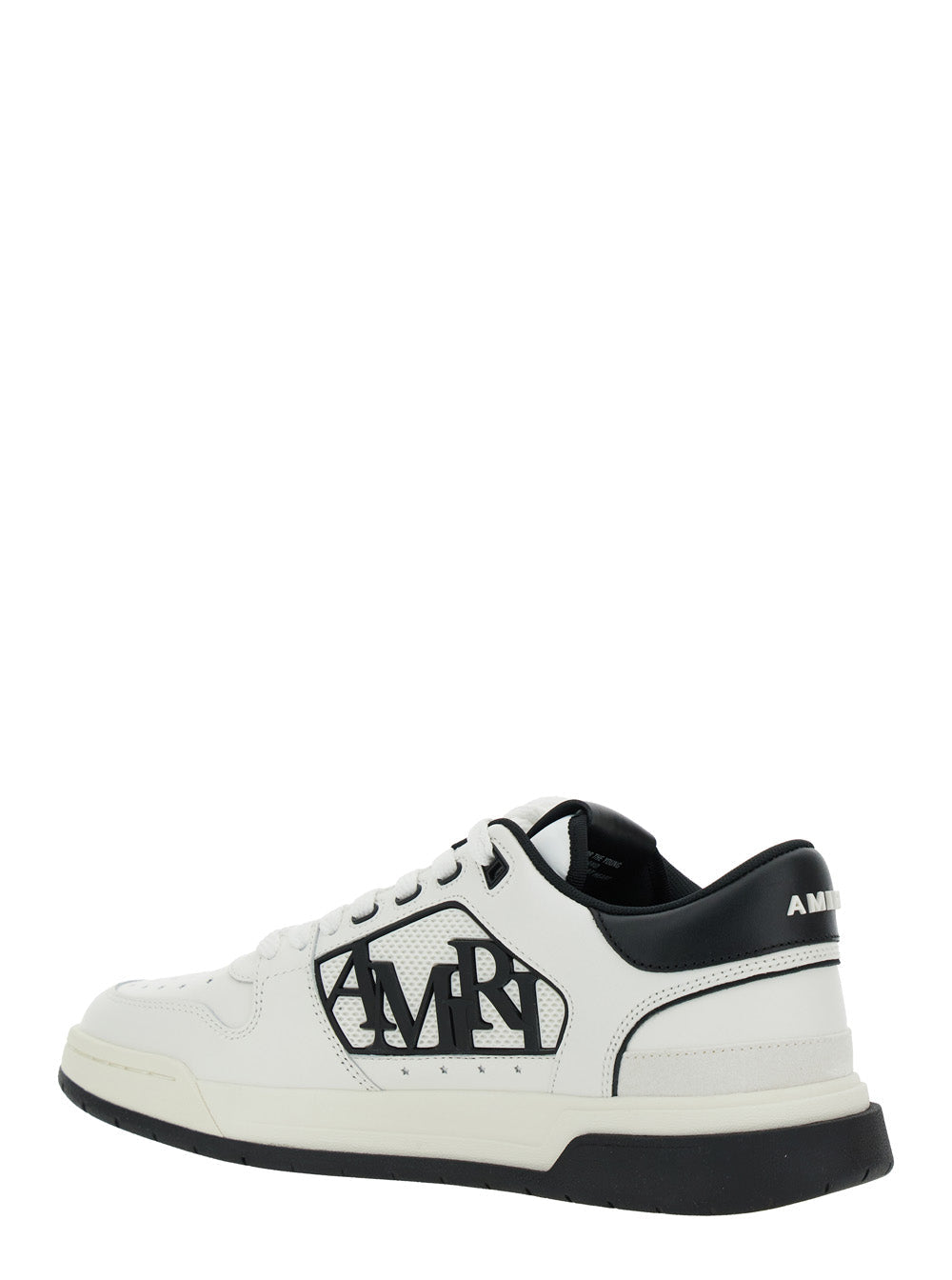 Amiri Men Low Top Sneakers With Logo Patch On The Side And Contrasting Heel With Leather Logo Lettering For Men