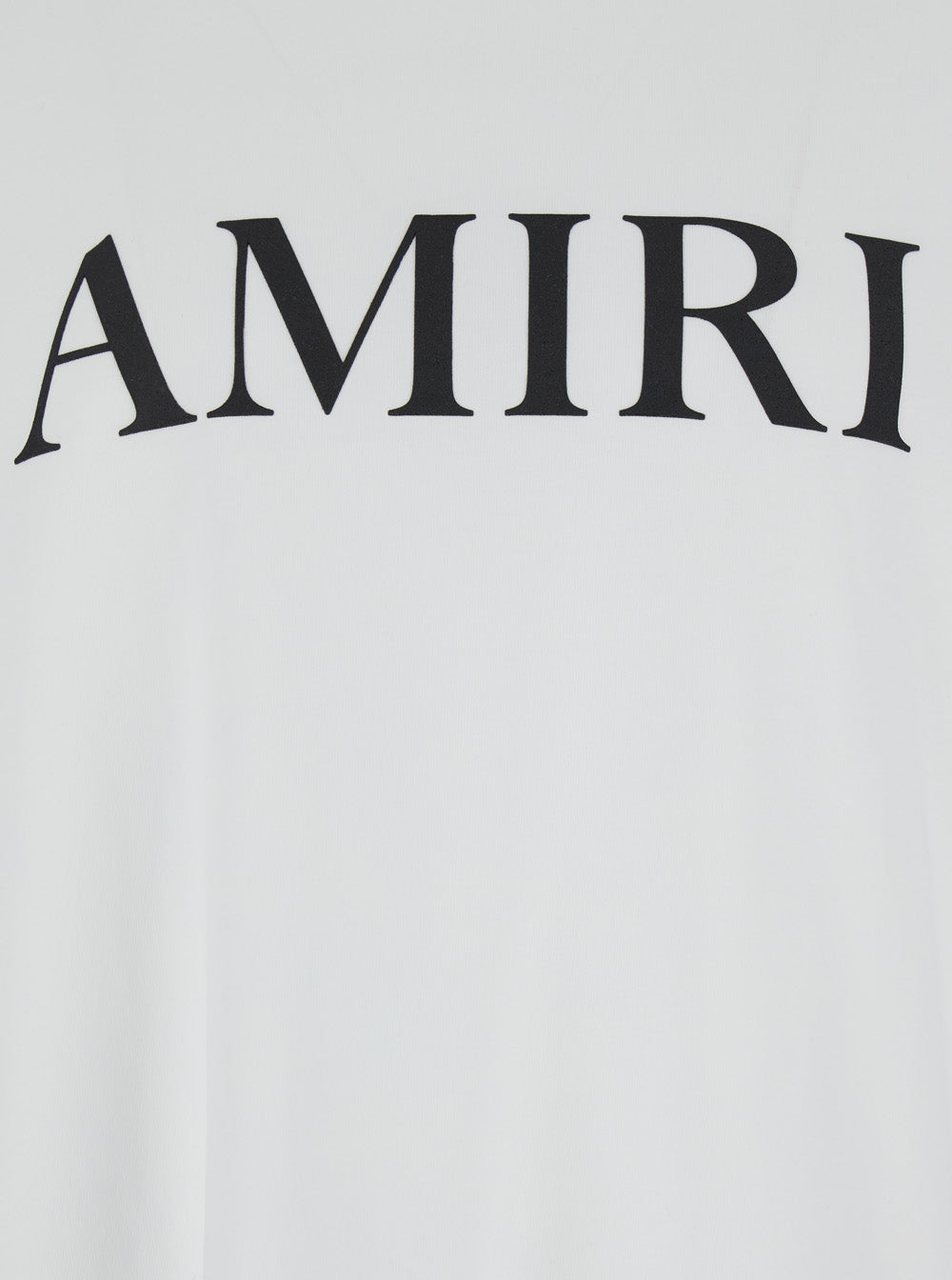 Amiri Men Crew Neck T-Shirt With Logo Lettering Print In White Cotton For Men
