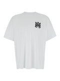 Amiri Men Oversized T-Shirt With Contrast Logo Print In White Cotton For Men