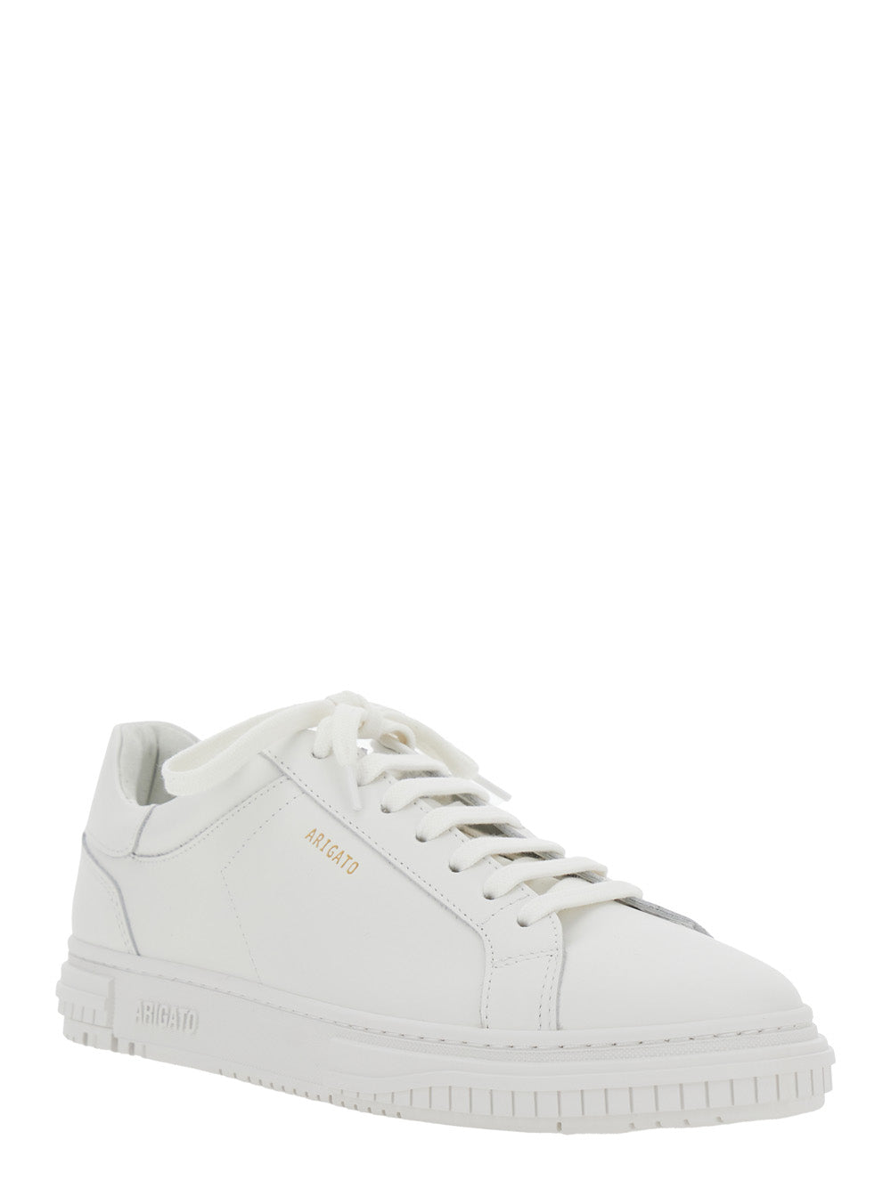 Axel Arigato Men Sneaker 'Atlas' Low Top With Logo Lettering On The Back In White Leather Men
