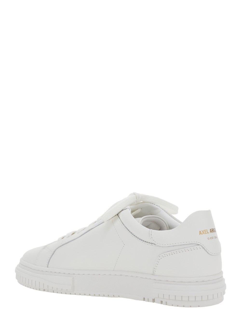 Axel Arigato Men Sneaker 'Atlas' Low Top With Logo Lettering On The Back In White Leather Men