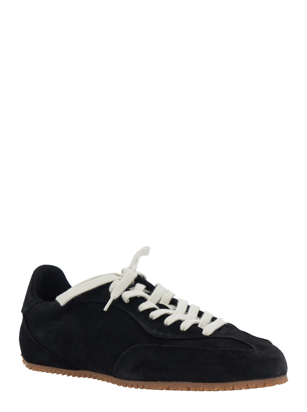 Axel Arigato Men Sneaker 'Daze Runner' With Logo On The Tongue And Grooved Sole In Black Suede Men