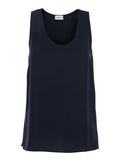 P.A.R.O.S.H. Women Blue Sleeveless Top With Round Neck In Fabric For Women