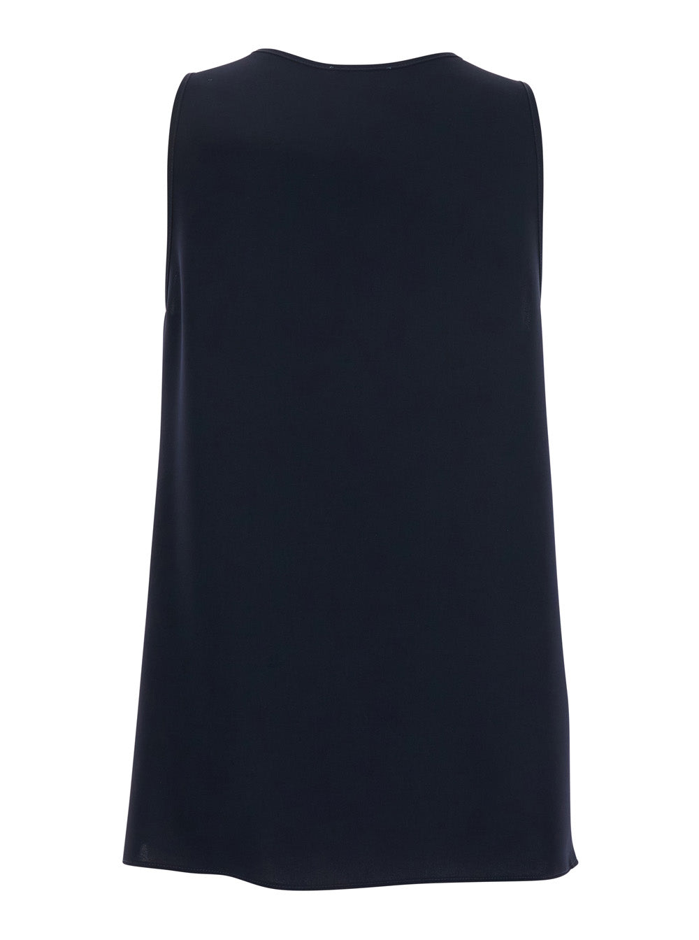 P.A.R.O.S.H. Women Blue Sleeveless Top With Round Neck In Fabric For Women