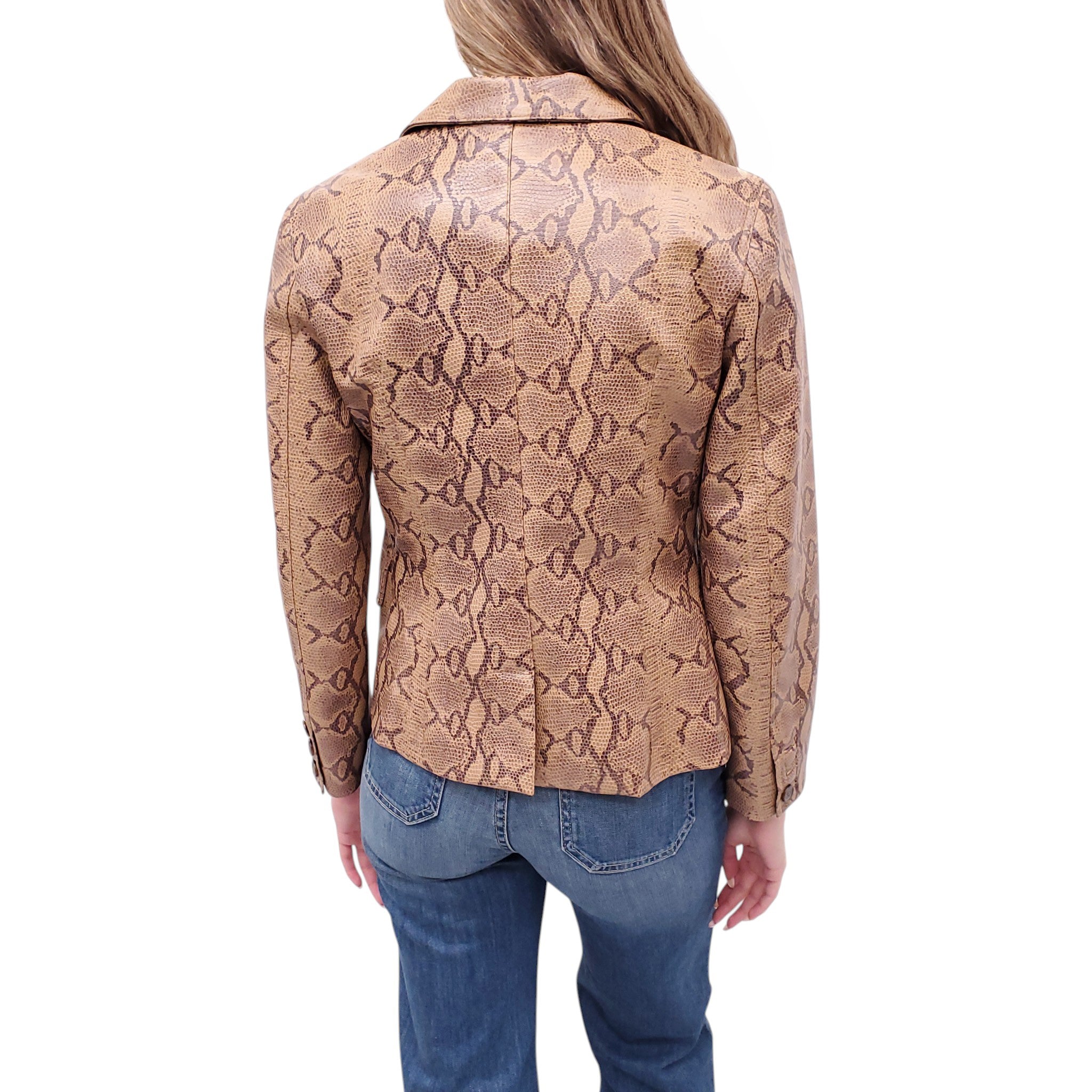 NILI LOTAN PYTHON BLAZER - SIZE 4
