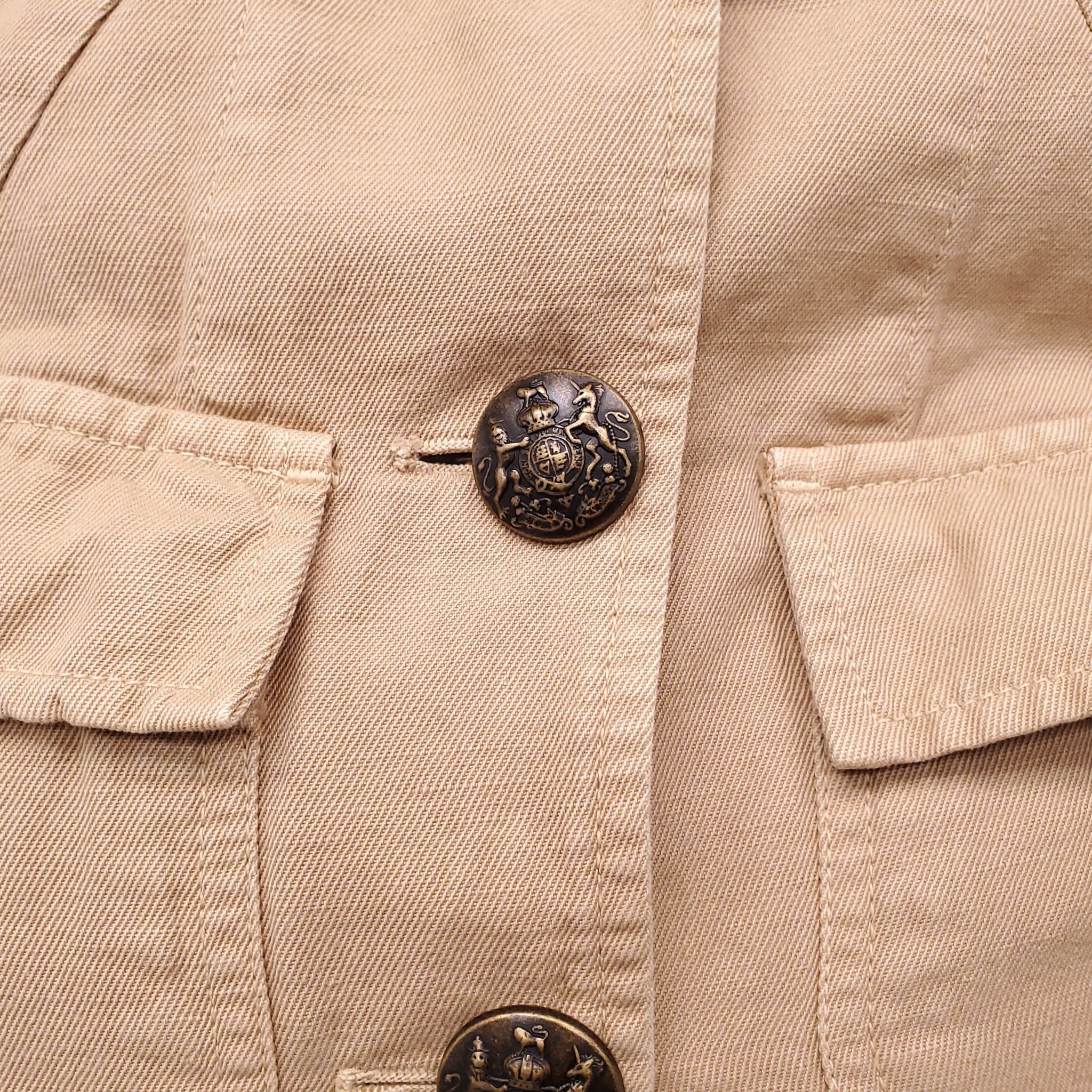 NILI LOTAN KHAKI MILITARY JACKET - SIZE XS