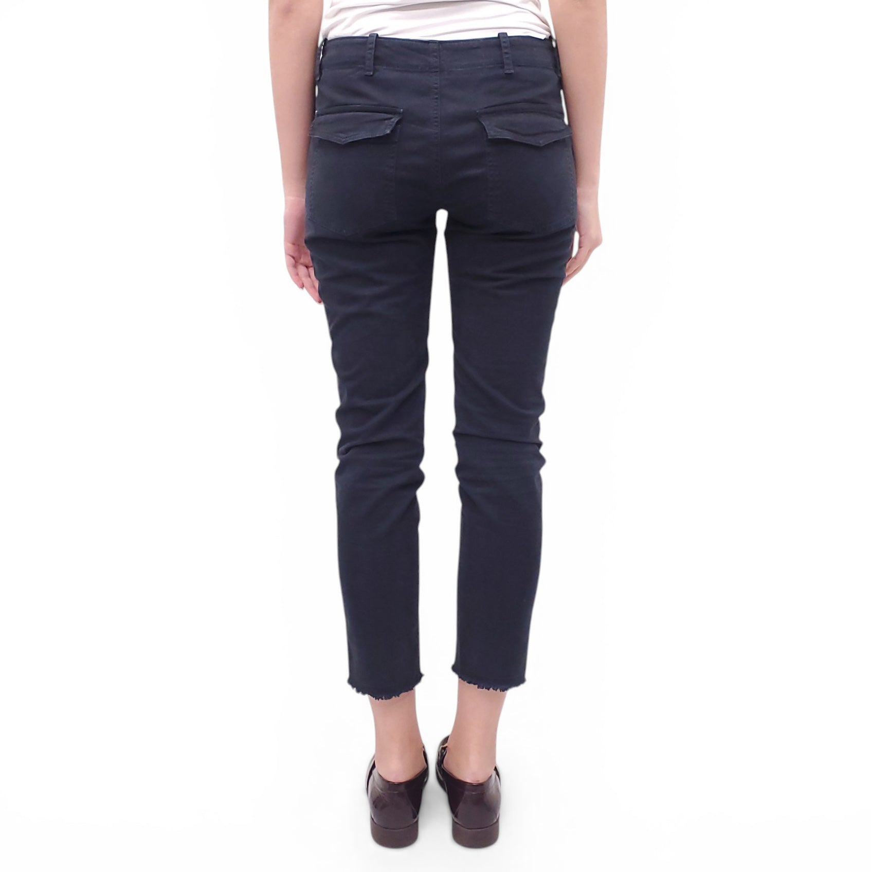 NILI LOTAN NAVY UTILITY CARGO PANTS - SIZE 2