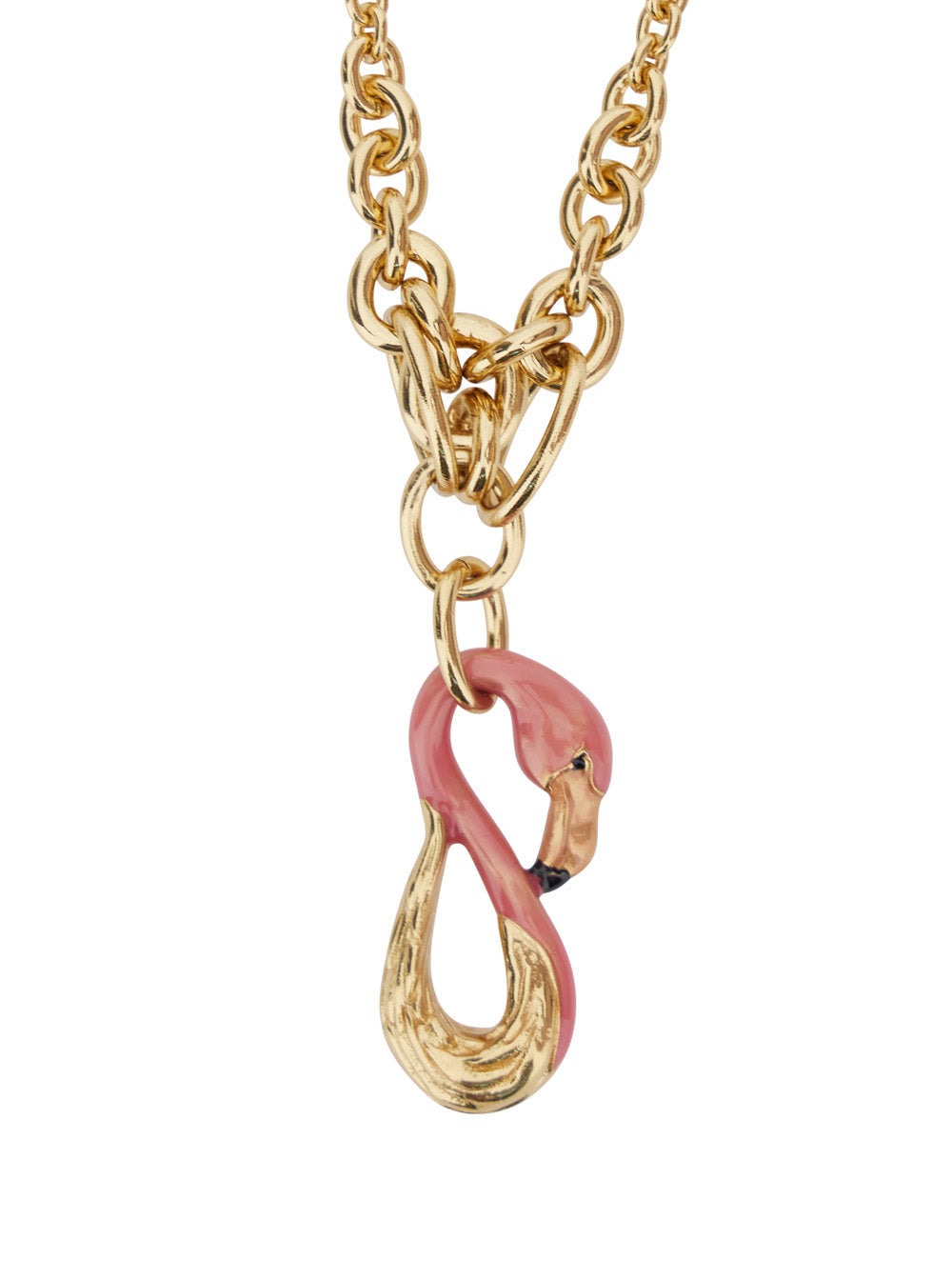 Chloé Women Gold-Colored Necklace With Chain Design And Front Pendant In Brass For Women