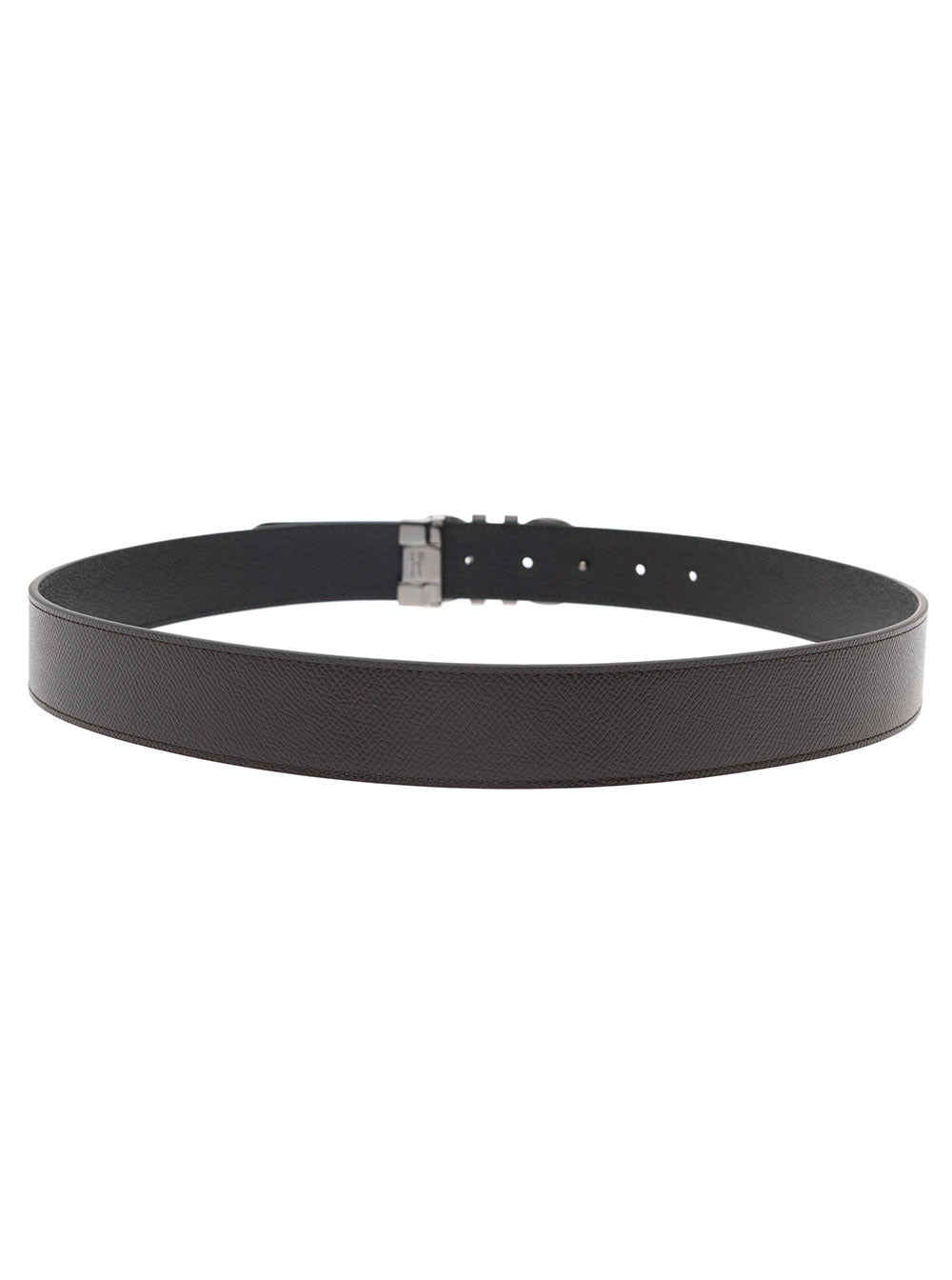 Ferragamo Men Reversibile Ad Brown Black