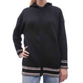 CHRISTIAN DIOR BLACK CASHMERE LOGO SWEATER - SIZE 4