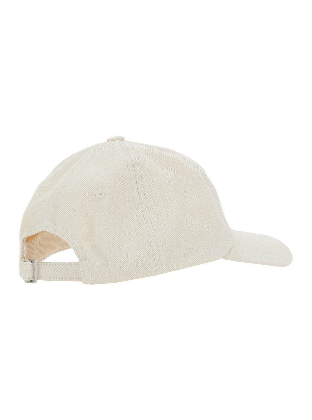 Jacquemus Men Baseball Cap 'La Casquette Gadjo' With Logo Lettering On The Front In White Cotton For Men