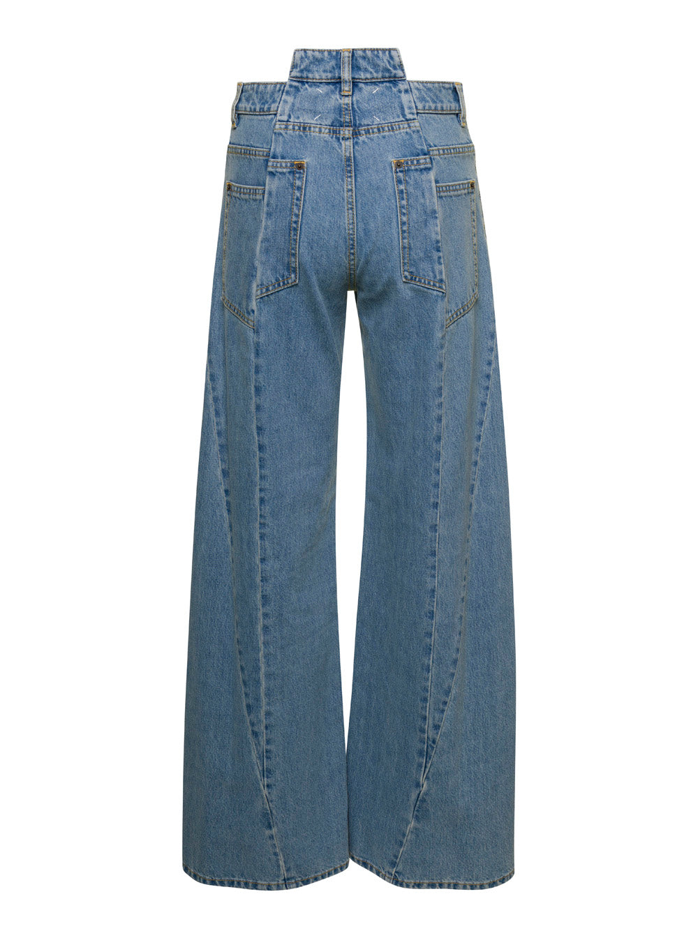 Maison Margiela Women Asymmetric Five-Pocket Denim Jeans For Women