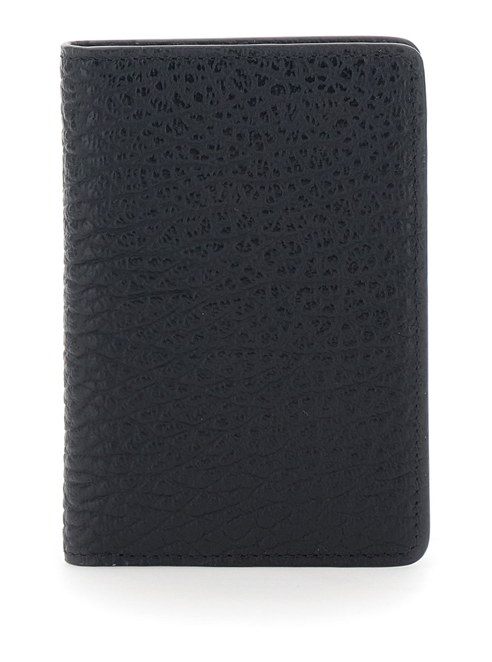 Maison Margiela Women Wallet With Four Stitches On The Back In Black Leather For Women