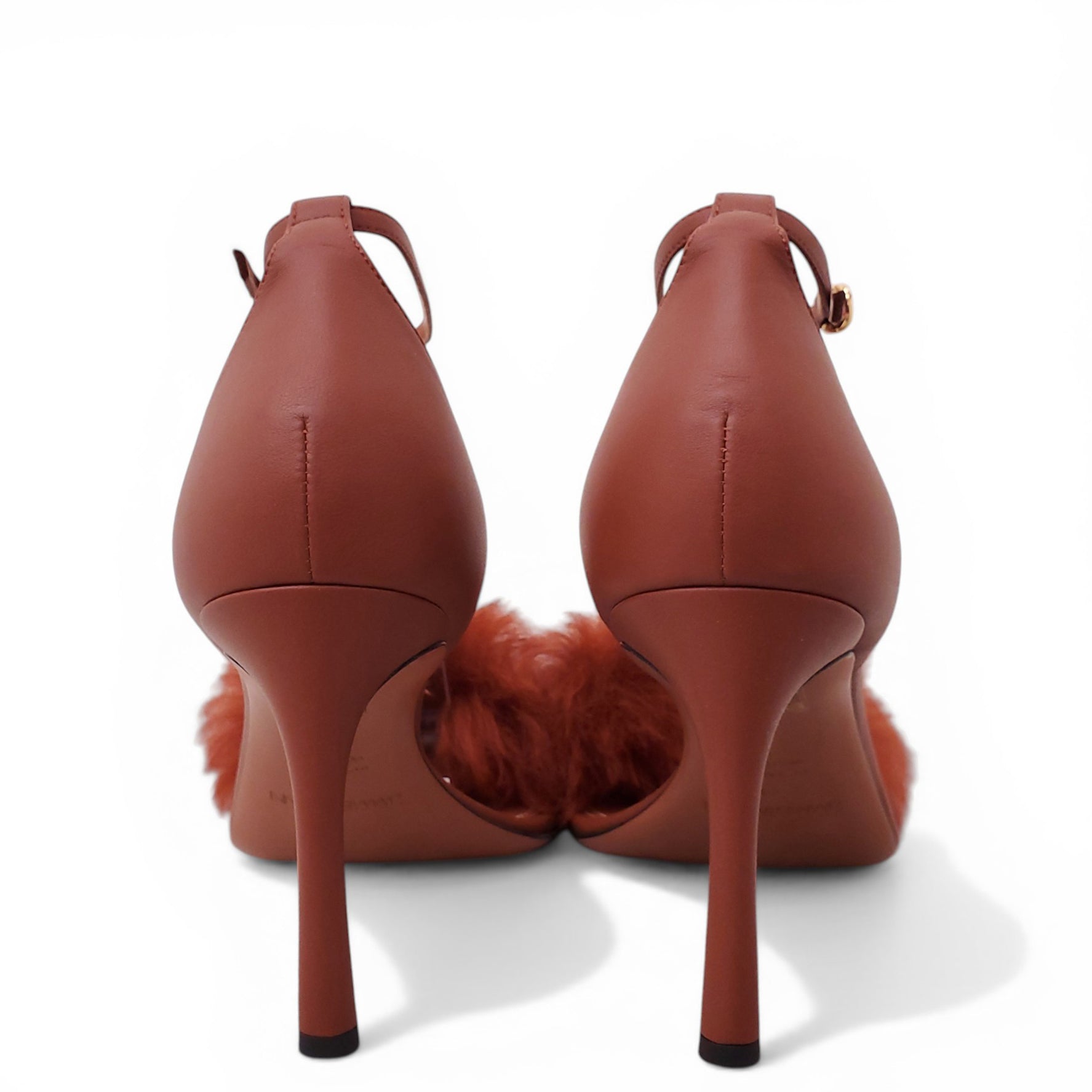 ZIMMERMANN FAUX FUR HEELS - SIZE 40