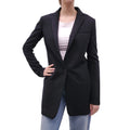 NELLS NELSON BLACK WOOL BLAZER JACKET - SIZE 40